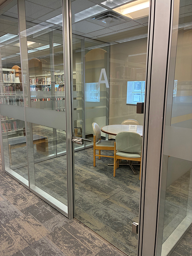 Four study rooms are available at the Twinsburg Public Library