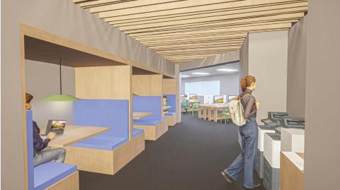Study Booths Rendering